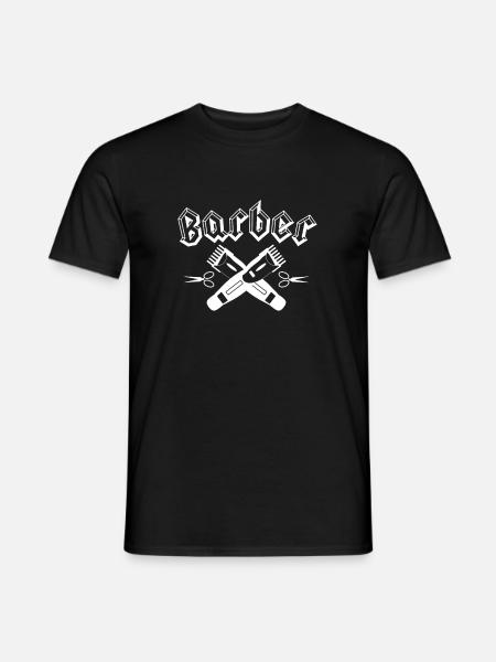 Barber Rasierer T-Shirt Geschenk - Männer T-Shirt - Schwarz