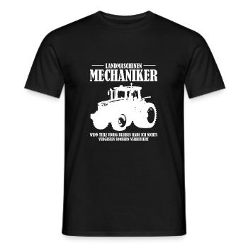 Landmaschinen Mechaniker Mechatroniker Spruch - Männer T-Shirt - Schwarz - Vorne - AI Model Male 178 light (178cm)