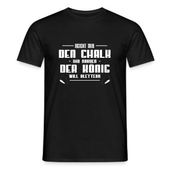 Reicht Mir Den Chalk Ihr Narren Der König Will - Männer T-Shirt - Schwarz - Vorne - AI Model Male 178 light (178cm)