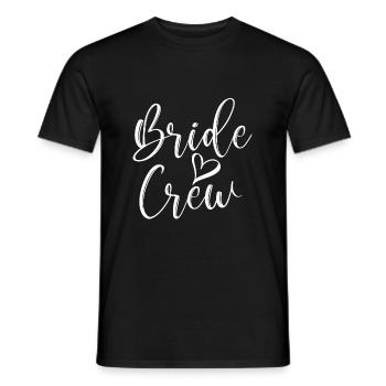 Bride Crew Team Braut T-Shirt JGA Geschenk - Männer T-Shirt - Schwarz - Vorne - AI Model Male 178 light (178cm)