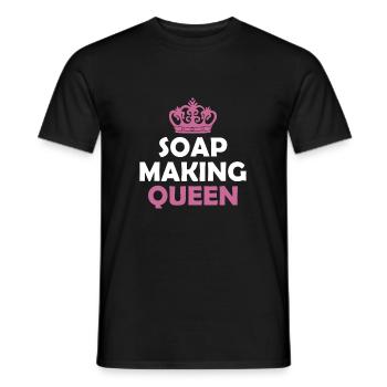 Soap Making Queen Seifen Machen - Männer T-Shirt - Schwarz - Vorne - AI Model Male 178 light (178cm)