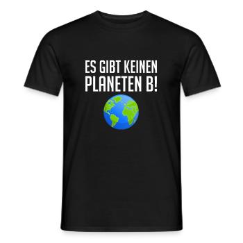 Es Gibt Keinen Planeten B - Männer T-Shirt - Schwarz - Vorne - AI Model Male 178 light (178cm)