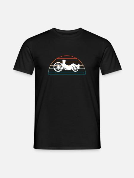 Liegerad Geschenk Shirt - Männer T-Shirt - Schwarz