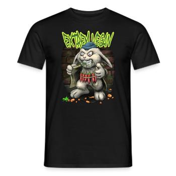 Extrem Vegan - Männer T-Shirt - Schwarz - Vorne - AI Model Male 178 light (178cm)