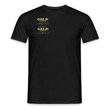Geld ist nicht wichtig viel Geld ist wichtig - Männer T-Shirt - Schwarz - Vorne - AI Model Male 178 light (178cm)