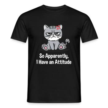 Apparemment, j’ai un sarcastique et drôle - T-shirt homme - noir - Devant - AI Model Male 178 light (178cm)