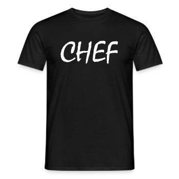 Chef - Männer T-Shirt - Schwarz - Vorne - AI Model Male 178 light (178cm)