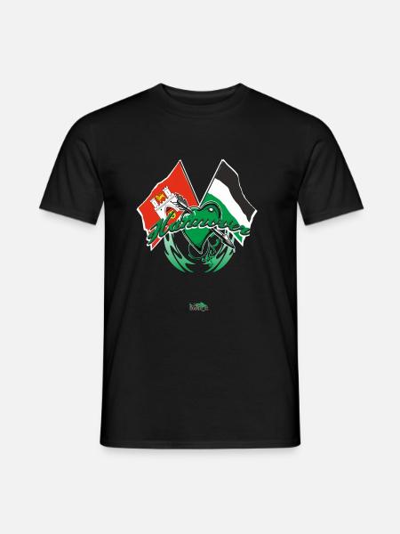 Hannover - Flagge zeigen - Männer T-Shirt - Schwarz