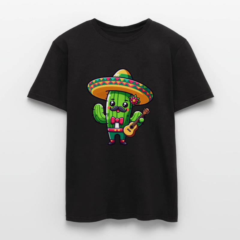 Cinco de Mayo Cactus Mariachi Guitarist Men’s T-shirt