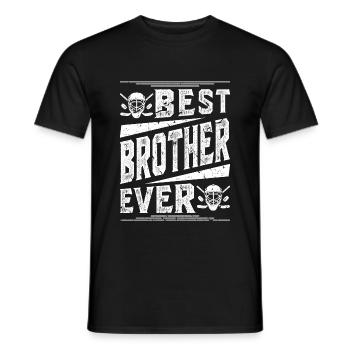 Eishockey Bruder Eishockeyspieler - Männer T-Shirt - Schwarz - Vorne - AI Model Male 178 light (178cm)