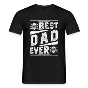 Eishockey Papa Eishockeyspieler - Männer T-Shirt - Schwarz - Vorne - AI Model Male 178 light (178cm)
