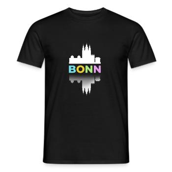 Bonn Bunt We are more German cities big city - Men's T-Shirt - black - Front - AI Model Male 178 light (178cm)