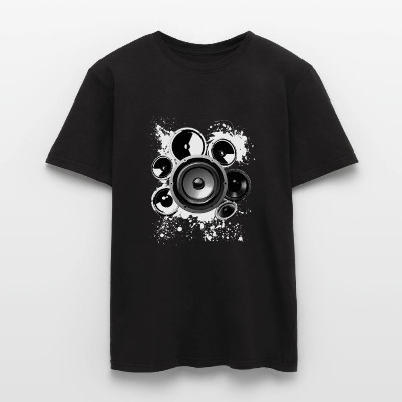 Construction haut-parleur haut-parleur Hifi classe de référence techno T-shirt homme