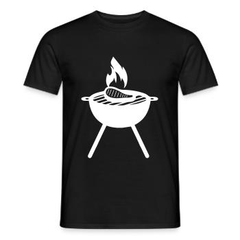 Steak de viande - T-shirt homme - noir - Devant - AI Model Male 178 light (178cm)