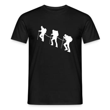 Alpinisme alpiniste sport montagne - T-shirt homme - noir - Devant - AI Model Male 178 light (178cm)