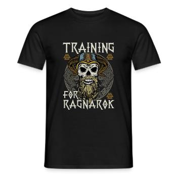 Formation pour le cadeau de chemise de Ragnarok pour les Vikings - T-shirt homme - noir - Devant - AI Model Male 178 light (178cm)
