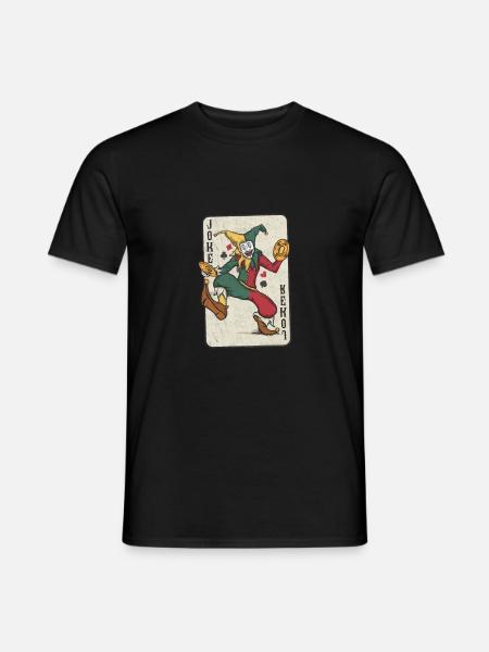Casino Joker Karte Gambling T-Shirt Gewinn Poker - Männer T-Shirt - Schwarz