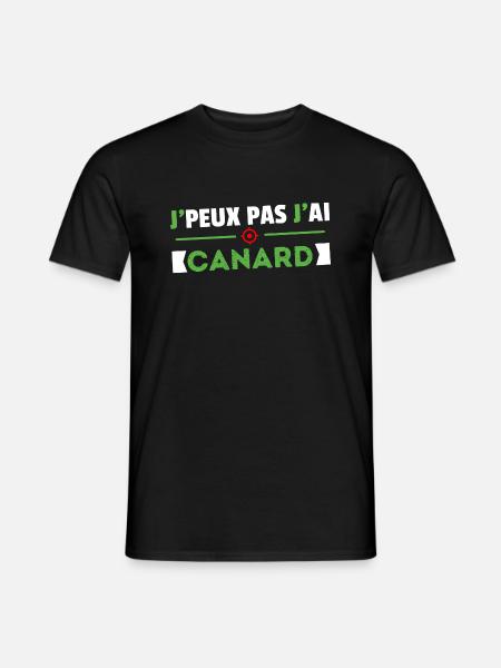 Je Peux Pas J'ai Canard Cadeau Chasse Chasseur - T-shirt homme - noir