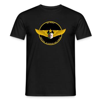 Virtual algerian air force - T-shirt homme - noir - Devant - AI Model Male 178 light (178cm)