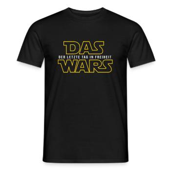 Das Wars Hochzeit Junggesellenabschied - Männer T-Shirt - Schwarz - Vorne - AI Model Male 178 light (178cm)