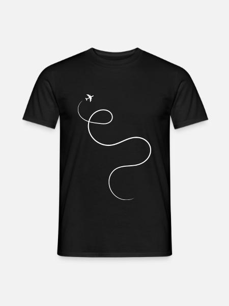 plane - Men's T-Shirt - black