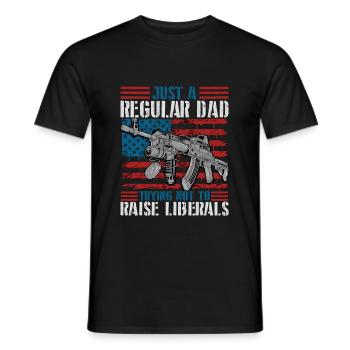 Essayer de ne pas élever les libéraux - T-shirt homme - noir - Devant - AI Model Male 178 light (178cm)