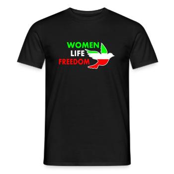 Women life freedom - T-shirt homme - noir - Devant - AI Model Male 178 light (178cm)