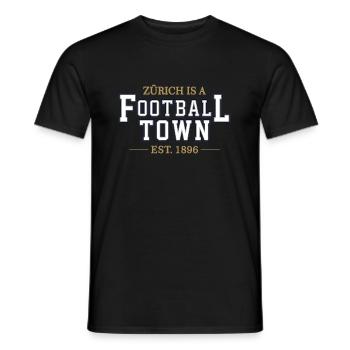 Züri - Men's T-Shirt - black - Front - AI Model Male 178 light (178cm)