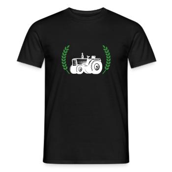 Peasants 2024 coat of arms - Men's T-Shirt - black - Front - AI Model Male 178 light (178cm)