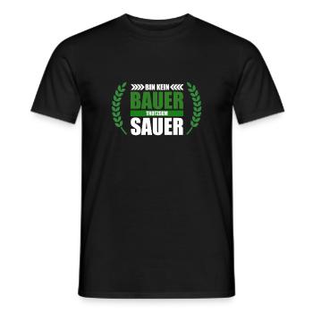 Kein bauner aber sauer - Männer T-Shirt - Schwarz - Vorne - AI Model Male 178 light (178cm)