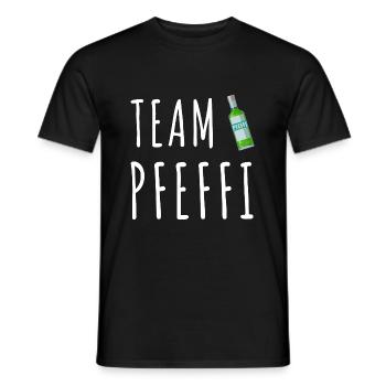 Pfefferminz Likör Pfeffi Vatertag Sauf - Männer T-Shirt - Schwarz - Vorne - AI Model Male 178 light (178cm)