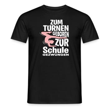 Turnen Schule - Männer T-Shirt - Schwarz - Vorne - AI Model Male 178 light (178cm)