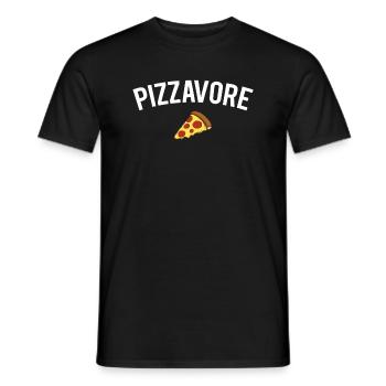 Pizzavore Amoureux Des Pizzas Nourriture Humour - T-shirt homme - noir - Devant - AI Model Male 178 light (178cm)