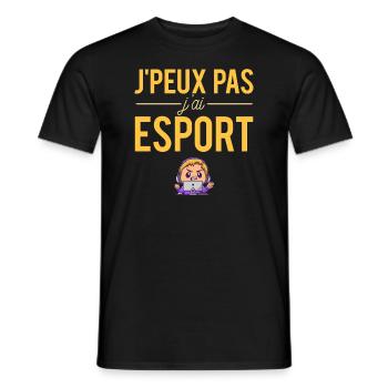 J'peux pas j'ai esport jeux vidéos gamer humour - T-shirt homme - noir - Devant - AI Model Male 178 light (178cm)