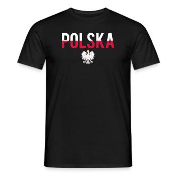 Polska cadeau polonais polonaise - T-shirt homme - noir - Devant - AI Model Male 178 light (178cm)