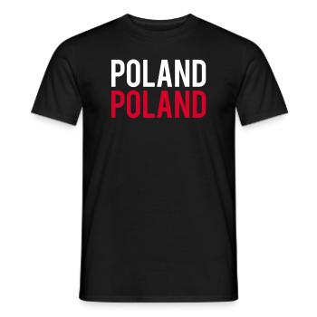 Poland polonais fierté polonaise humour - T-shirt homme - noir - Devant - AI Model Male 178 light (178cm)