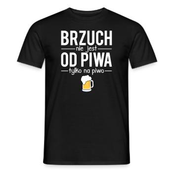 Brzuch nie jest od piwa tylko na piwo piwosz - T-shirt homme - noir - Devant - AI Model Male 178 light (178cm)
