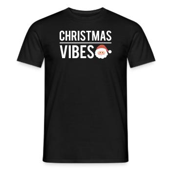 Christmas vibes cadeau ambiance noel - T-shirt homme - noir - Devant - AI Model Male 178 light (178cm)