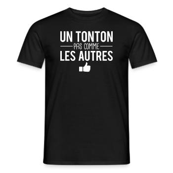 Un tonton pas comme les autres meilleur tonton - T-shirt homme - noir - Devant - AI Model Male 178 light (178cm)