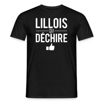 Lillois qui déchire habitant lille ville france - T-shirt homme - noir - Devant - AI Model Male 178 light (178cm)