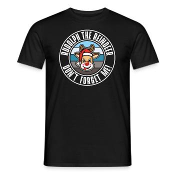 Rudolph - T-shirt homme - noir - Devant - AI Model Male 178 light (178cm)