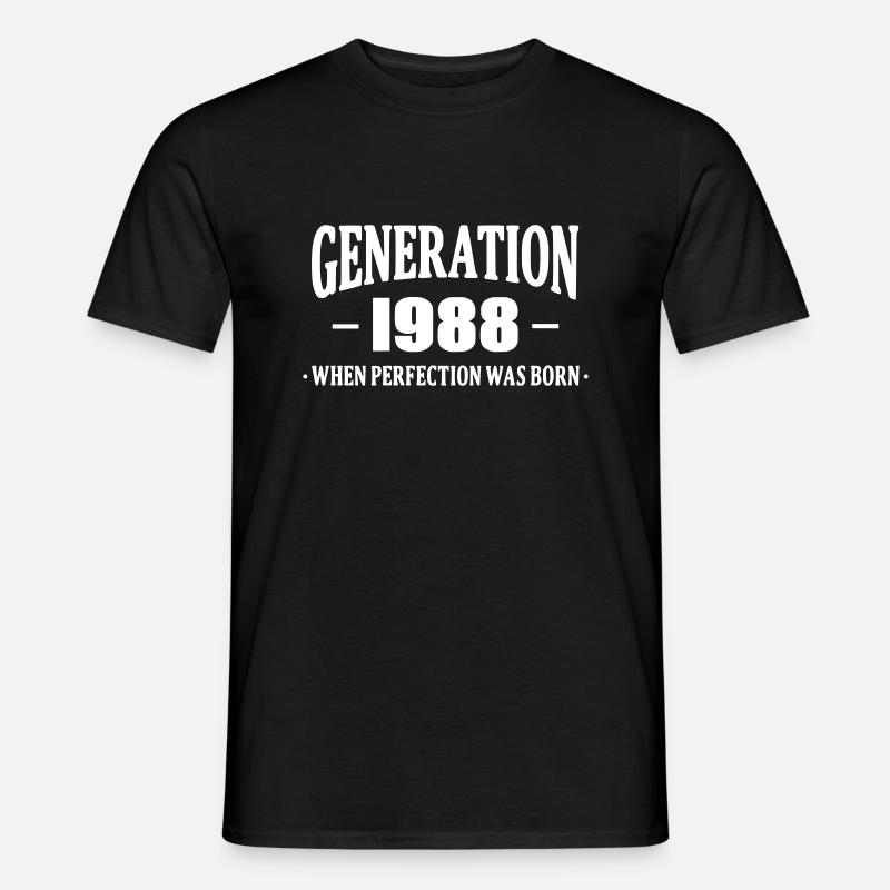 Generation 1988 - Männer T-Shirt - Schwarz