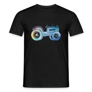 tracteur - T-shirt homme - noir - Devant - AI Model Male 178 light (178cm)