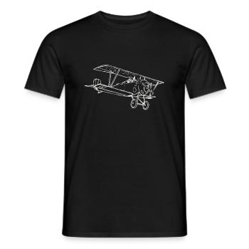 Avion - T-shirt homme - noir - Devant - AI Model Male 178 light (178cm)