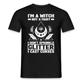 Hexen Sprüche | Hexerei Hexe Esoterik Geschenkidee - Männer T-Shirt - Schwarz - Vorne - AI Model Male 178 light (178cm)