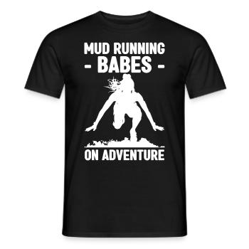 Mud Run Geschenke | Schlammlauf Team Läufer Sport - Männer T-Shirt - Schwarz - Vorne - AI Model Male 178 light (178cm)