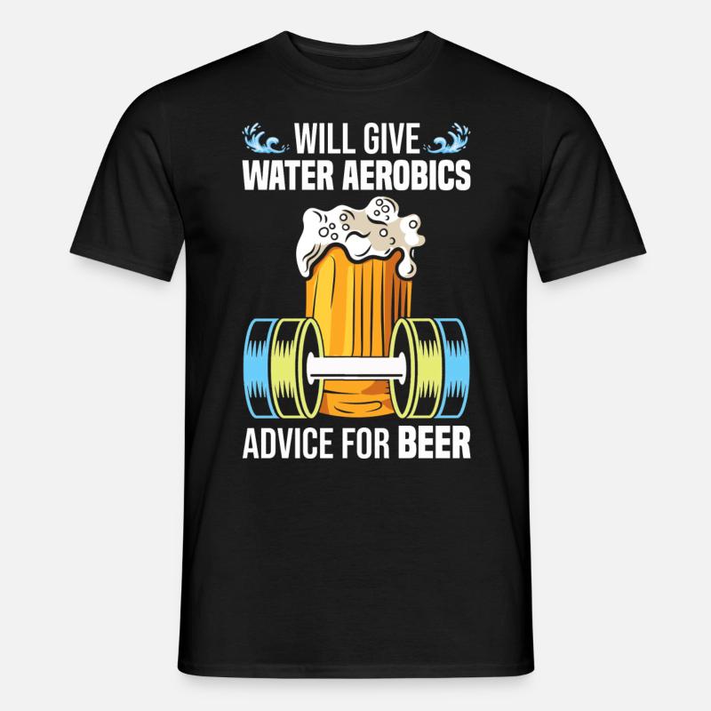 Water Aerobics - Männer T-Shirt - Schwarz