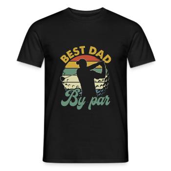 Meilleur papa By Par Vintage Retro - T-shirt homme - noir - Devant - AI Model Male 178 light (178cm)