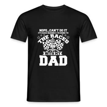 Course avec mon père - T-shirt homme - noir - Devant - AI Model Male 178 light (178cm)