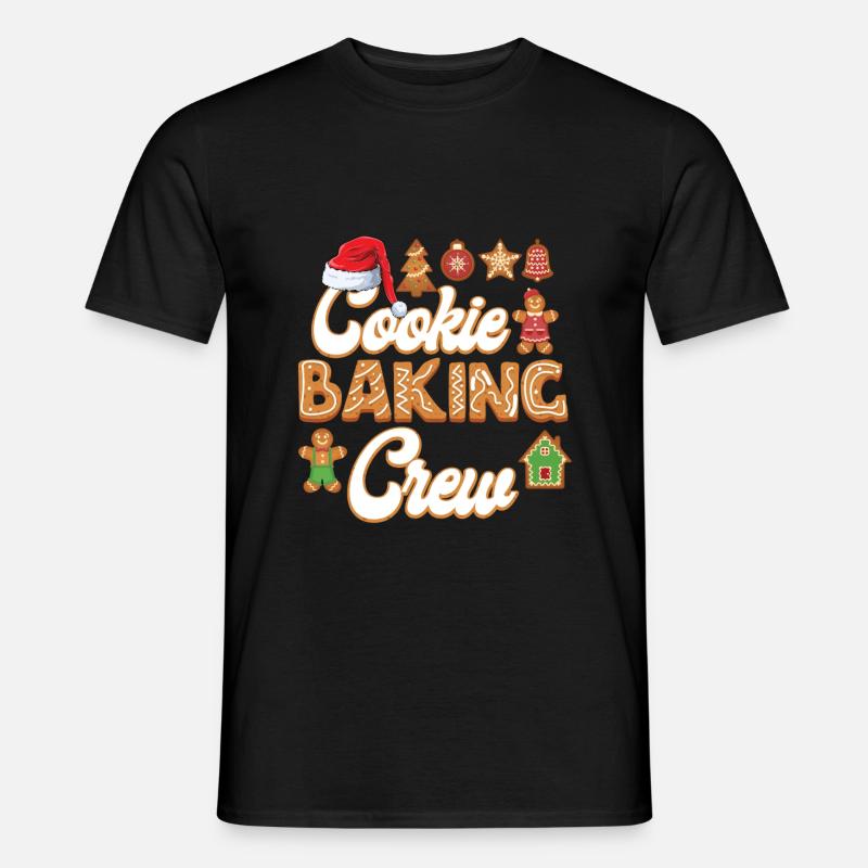 Cookie Baking Crew Christmas Baking - Männer T-Shirt - Schwarz